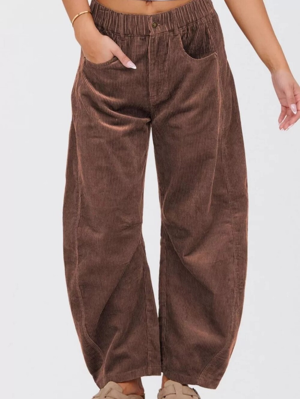 Corduroy Wide Leg Pants
